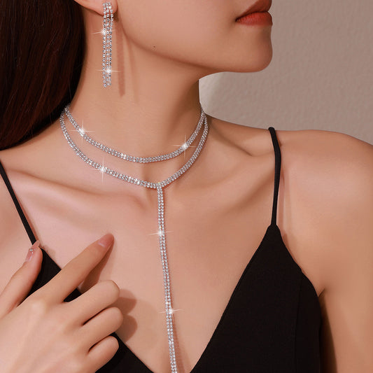 A Set Of Hot Sale Exquisite Claw Chain Necklace Exaggerated Necklace Set
