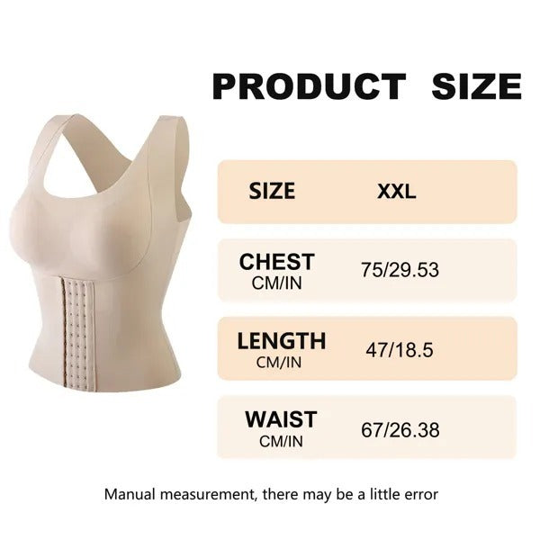 1 Pack Waist Training Women With Breast Pads Waist Corset Sports Belt Hourglass Body Shaper Adjustable